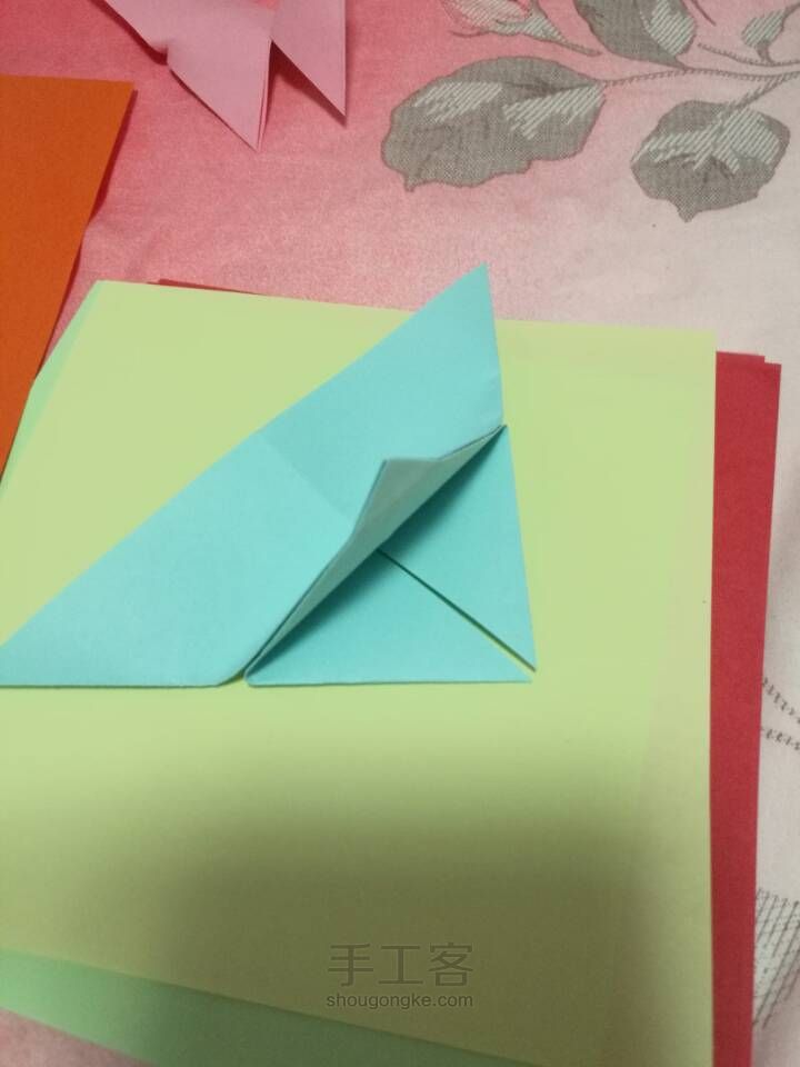 简单的折纸蝴蝶 第6步