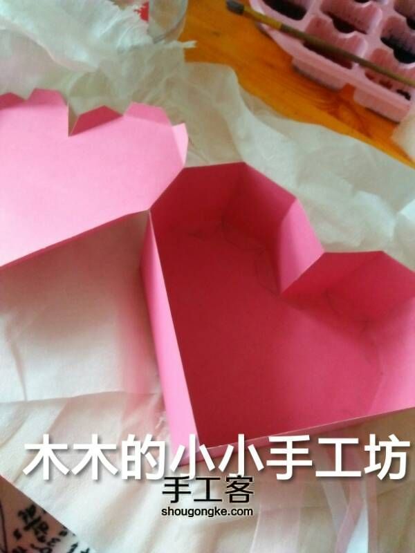 彩虹玫瑰与心形纸盒的爱恋 第1步