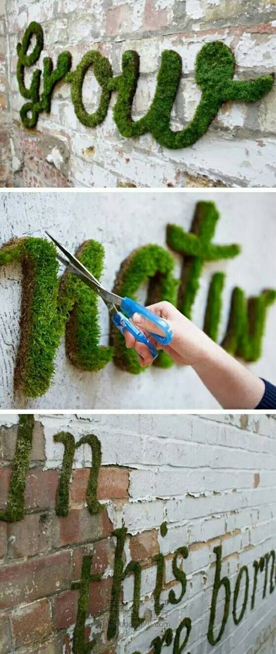 转）创意墙壁苔藓 涂鸦 第12步