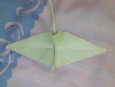 可爱的千纸鹤就是这样折成的。
