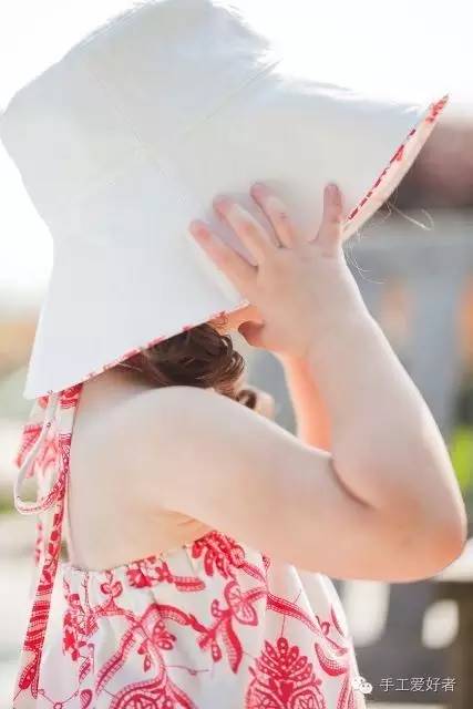 （转）美好实用的儿童太阳帽教程！妈妈的手作是最好的遮阳伞 第7步