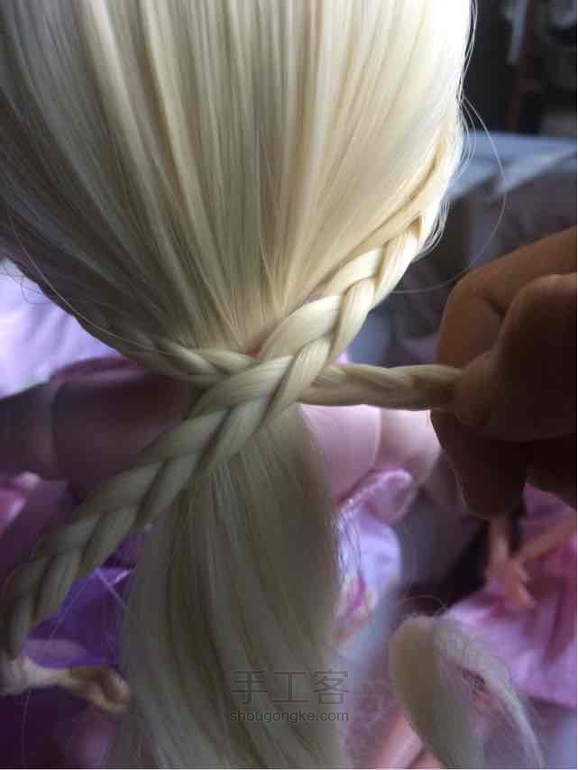 娃娃编发 第9步