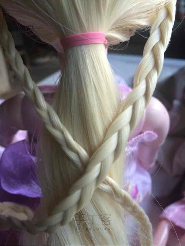 娃娃编发 第8步