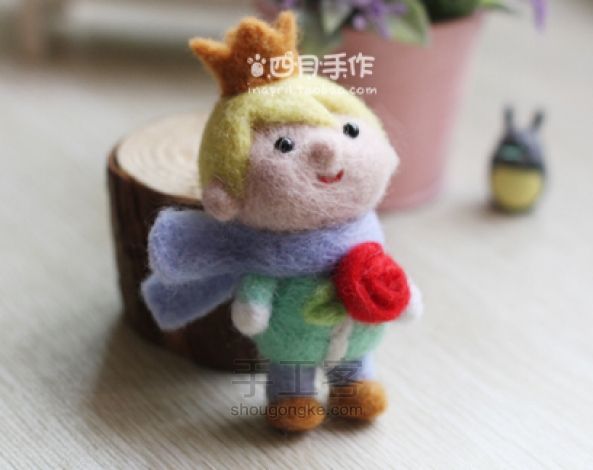 羊毛毡戳戳乐之小王子 第8步