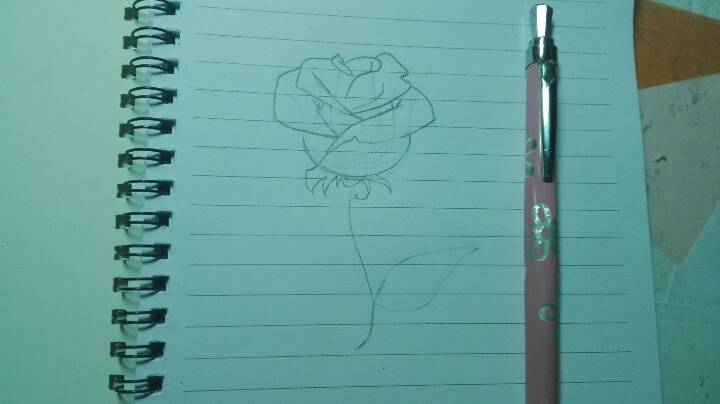 教你画玫瑰🌹 第4步