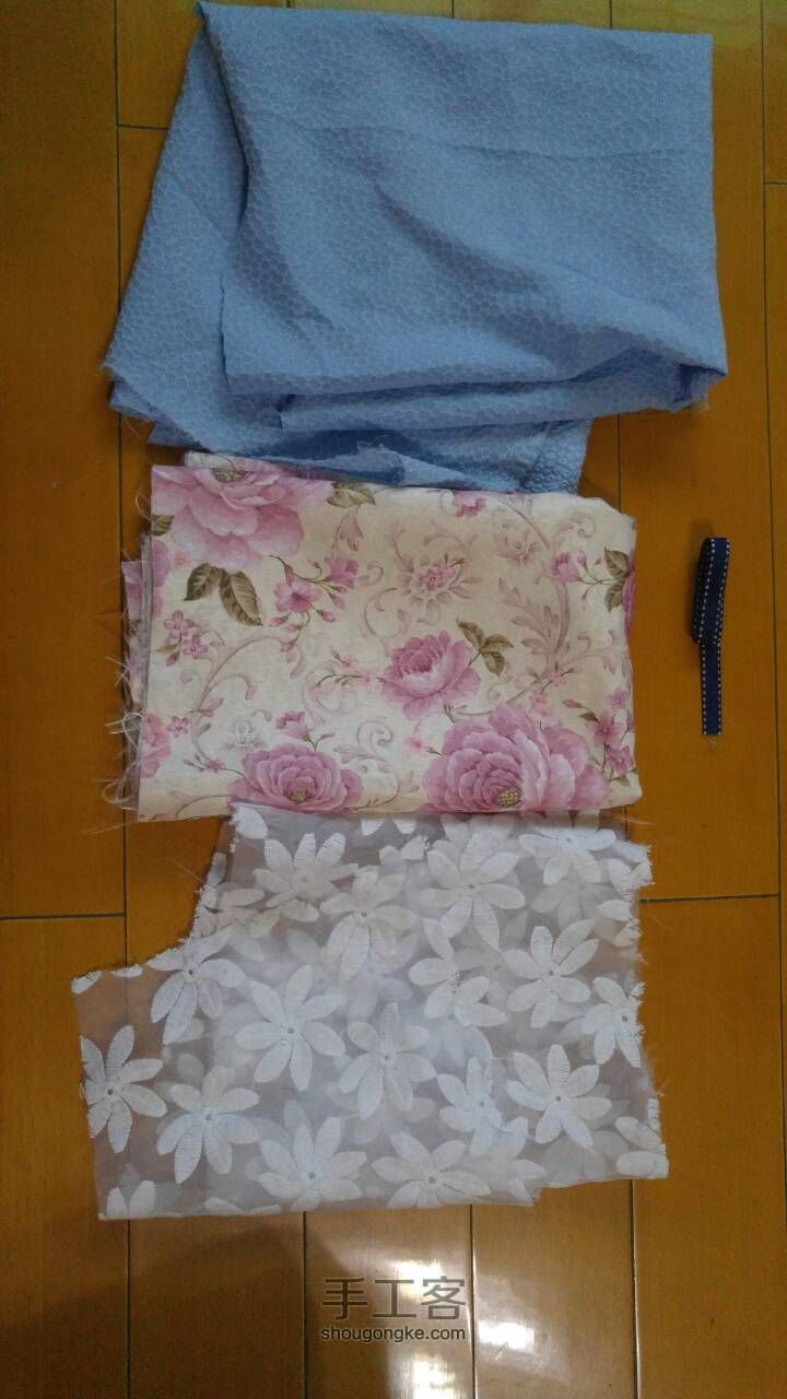 清新小花束口包 第1步