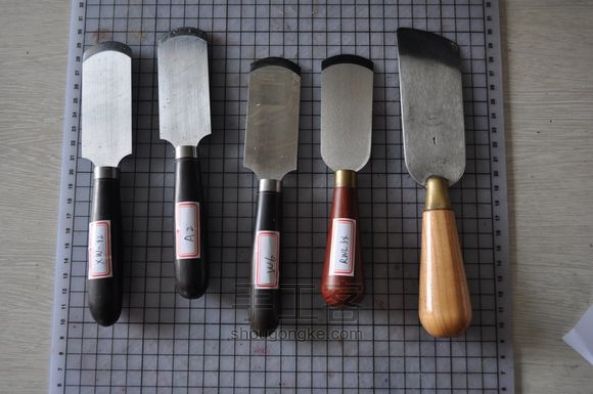 【前羽】6种不同钢材的裁皮刀/削薄刀横向对比测试 第46步