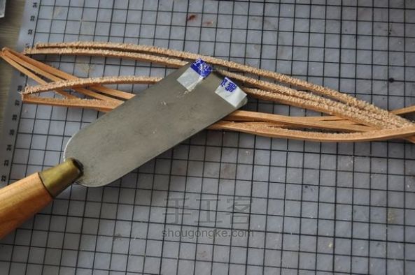 【前羽】6种不同钢材的裁皮刀/削薄刀横向对比测试 第49步