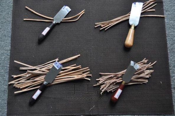 【前羽】6种不同钢材的裁皮刀/削薄刀横向对比测试 第54步