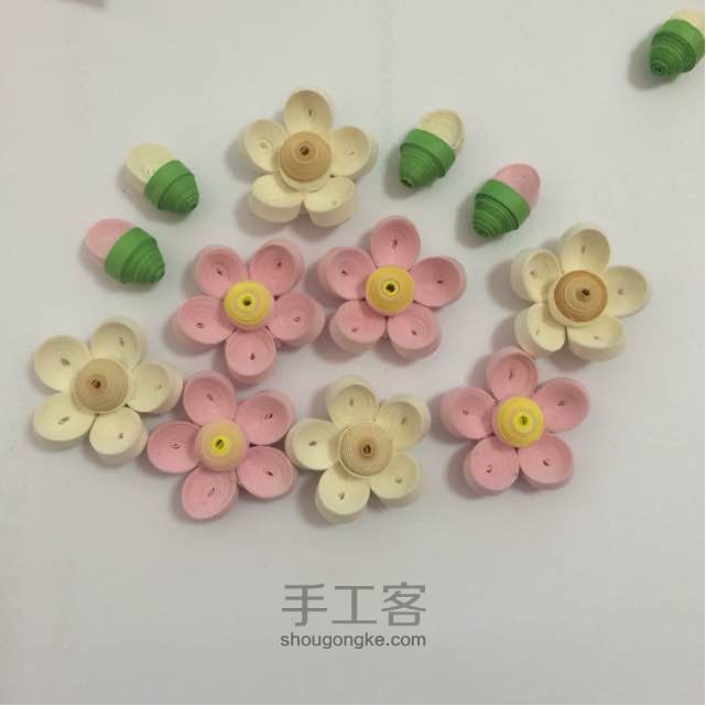 衍纸作品之吊顶花篮 第32步