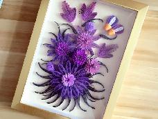 紫色幻想—衍纸框画