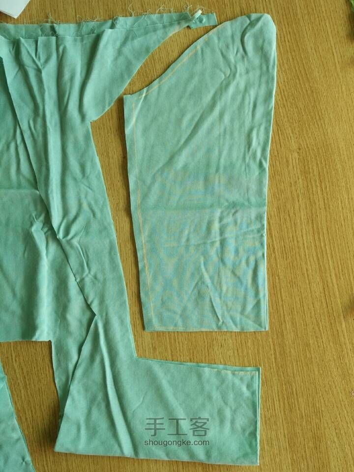 儿童棉绸七分家居服 第6步