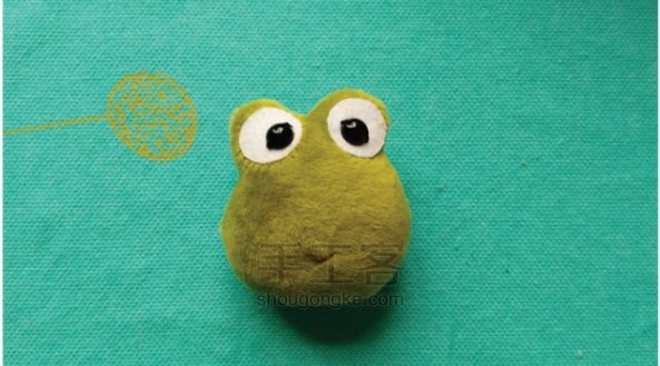 又一款可爱的小青蛙鼠标垫腕新鲜出炉了~~ 第7步