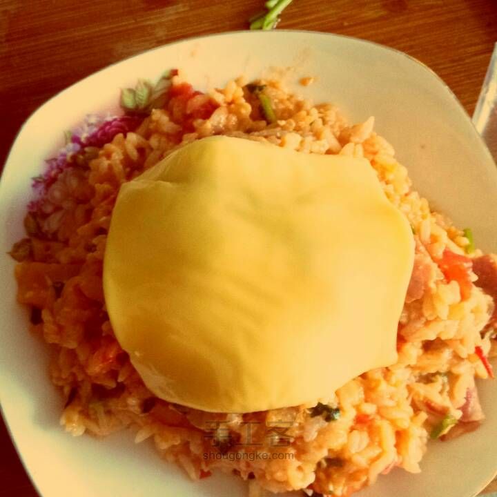 鲜虾培根芝士烫饭 第11步