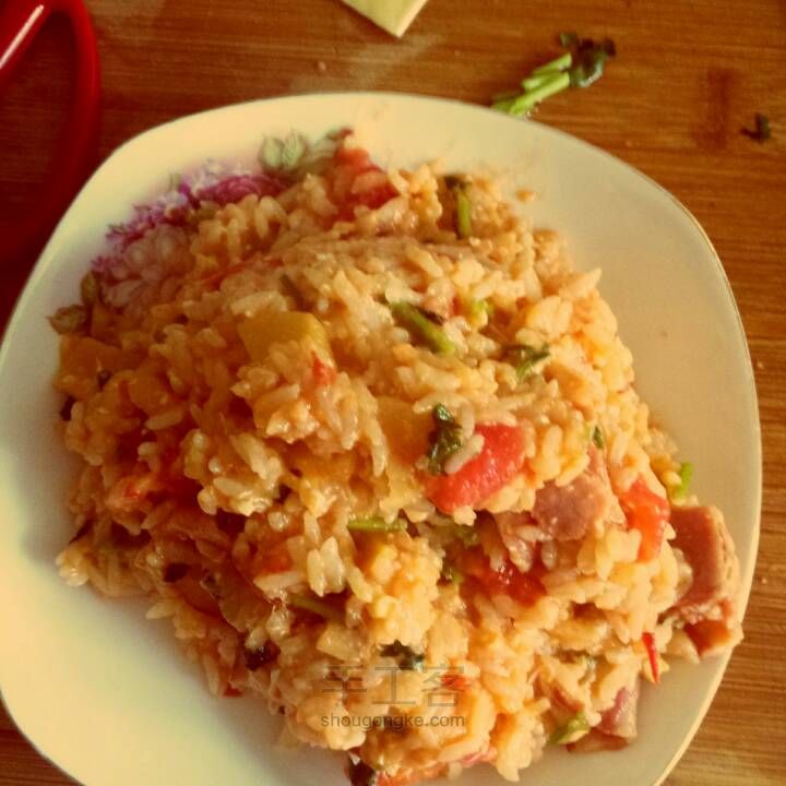 鲜虾培根芝士烫饭 第10步