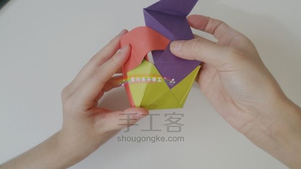 纸粽子/纸香包（2种折法） 第35步