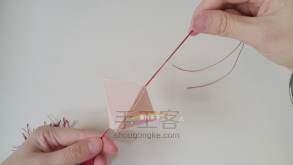 五彩纸香包 第12步
