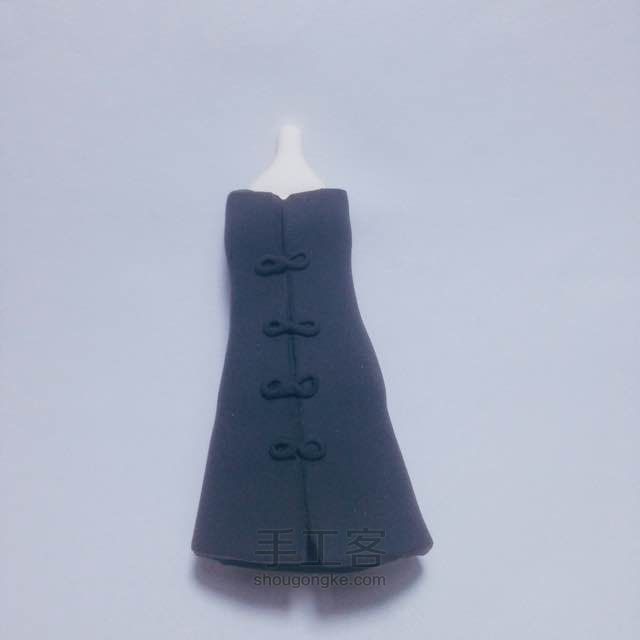 木目粘土教程—学士服人偶 第16步