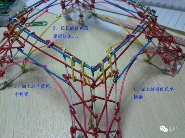 转）回形针曲别针做的埃菲尔铁塔 第15步