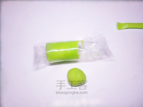 橡皮泥/粘土多肉植物. 第1步