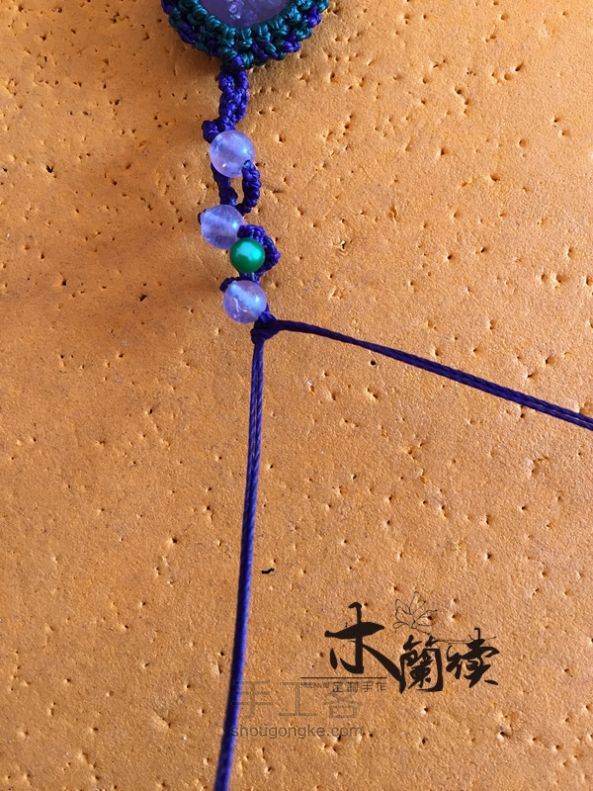 “浅夏”紫晶手链教程 第42步