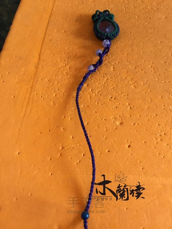 “浅夏”紫晶手链教程 第44步