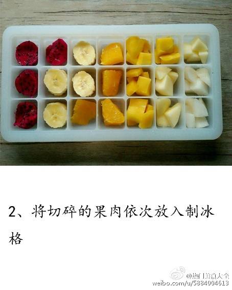 转）水果酸奶冻 第2步