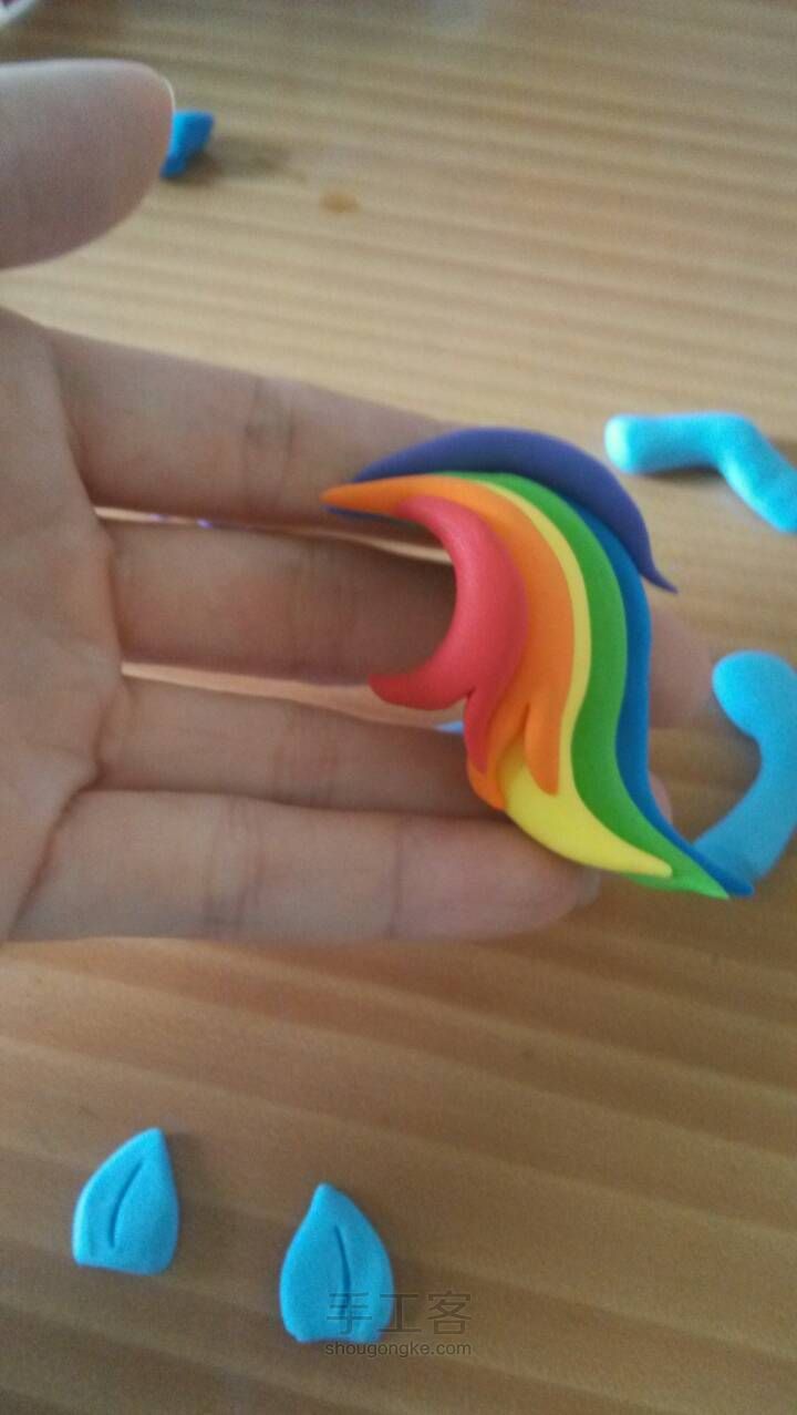 超轻粘土教程小马宝莉云宝图片 第10步