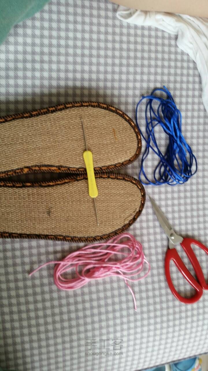 拖鞋编织 第1步