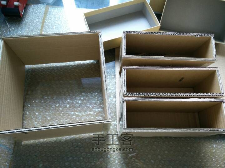 小清新！手机包装盒改造的小小收纳柜…… 第8步