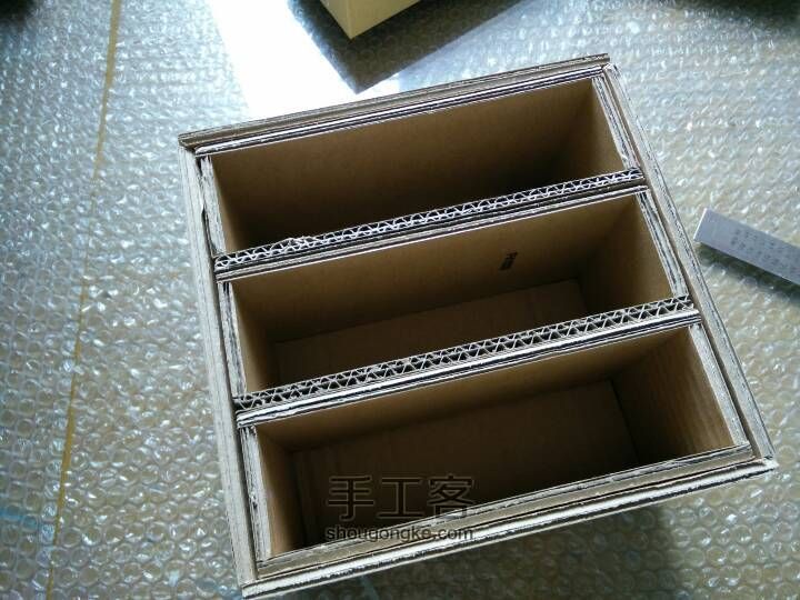 小清新！手机包装盒改造的小小收纳柜…… 第10步