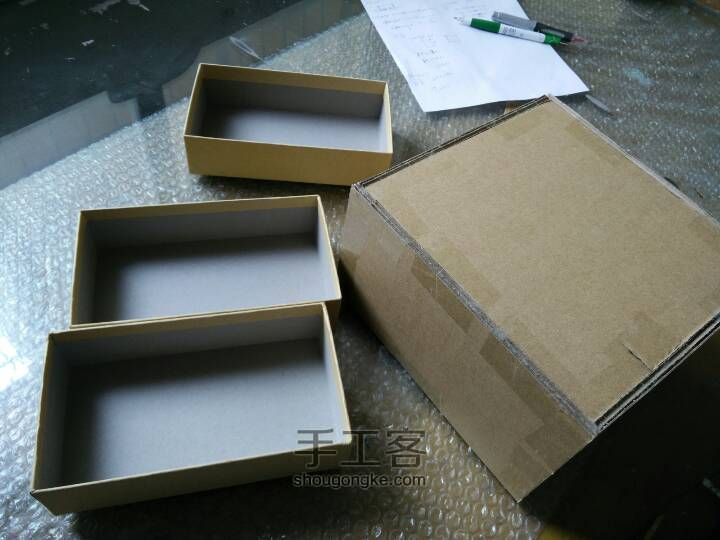 小清新！手机包装盒改造的小小收纳柜…… 第12步