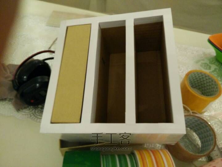 小清新！手机包装盒改造的小小收纳柜…… 第18步