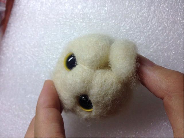 羊毛毡小白猫教程 第8步