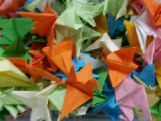 先来学学怎么折千纸鹤吧