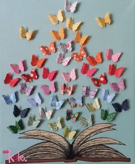 七种关于纸蝴蝶的精彩创意「转」 第4步
