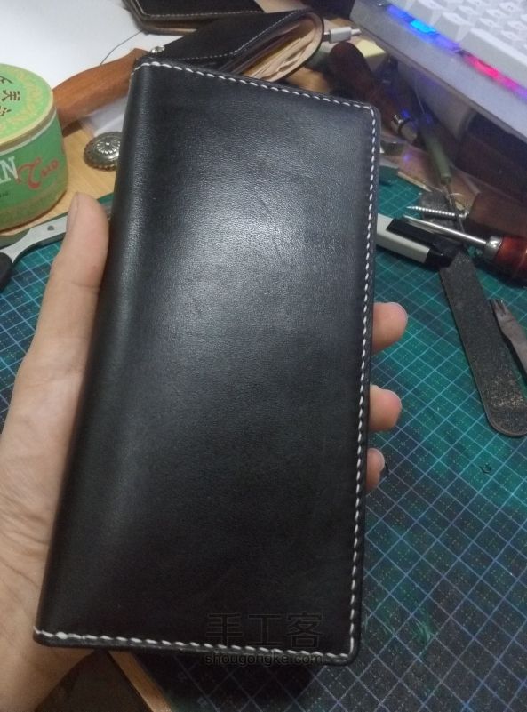 做款男款的长夹 第12步