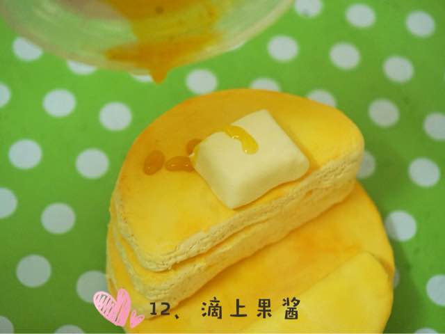 日本仿真食品软陶粘土可丽饼松饼手机座 第15步