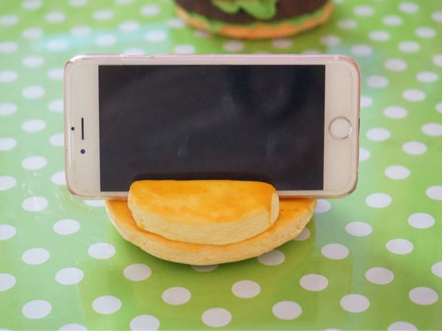 日本仿真食品软陶粘土可丽饼松饼手机座 第19步