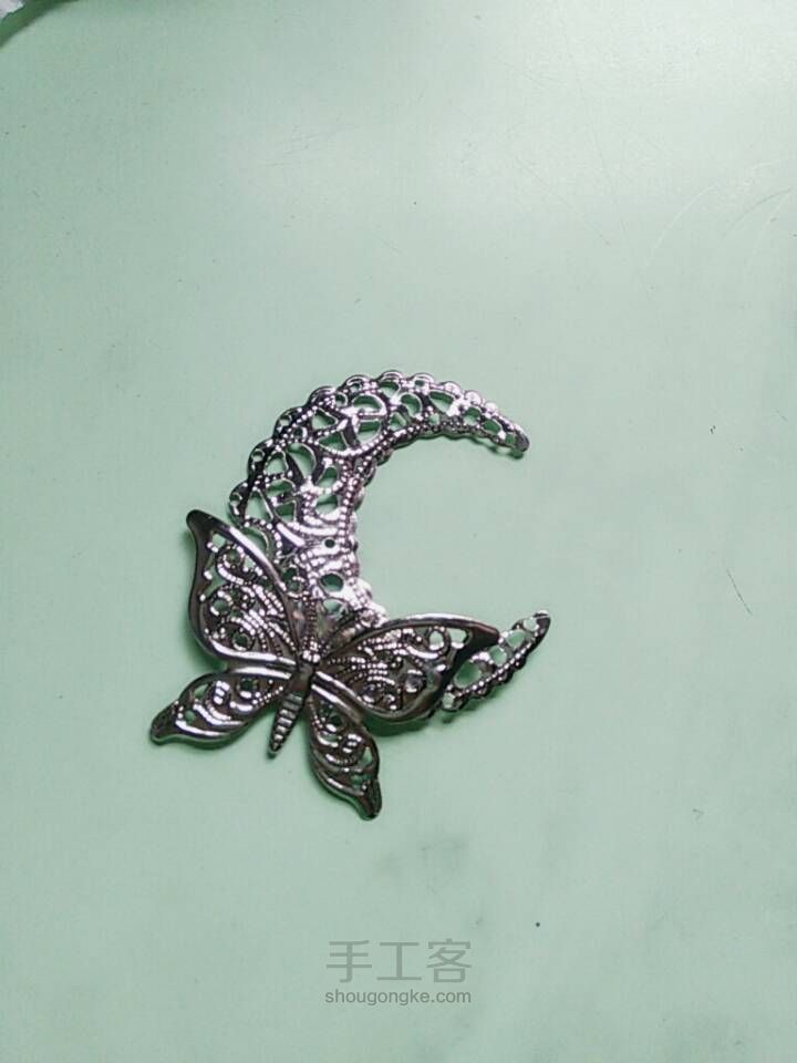 月牙流苏古风发簪制作唯美发饰详细教程 第4步