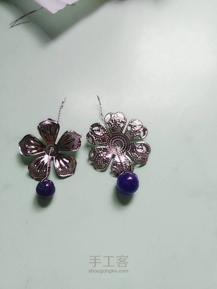 月牙流苏古风发簪制作唯美发饰详细教程 第5步