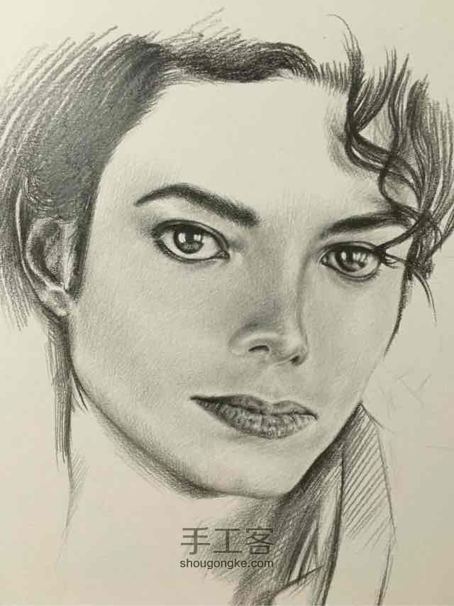 素描Michael Jackson 第6步