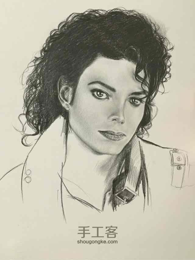 素描Michael Jackson 第9步