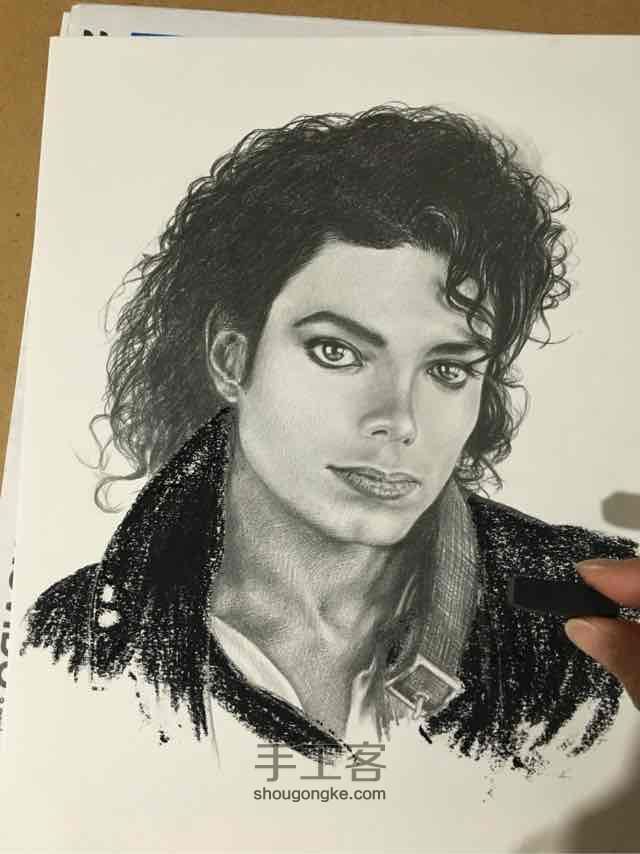 素描Michael Jackson 第12步