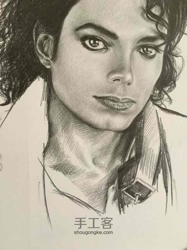 素描Michael Jackson 第10步