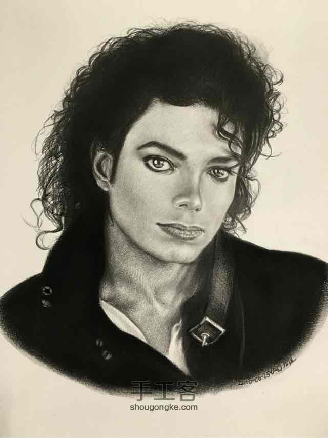 素描Michael Jackson 第15步