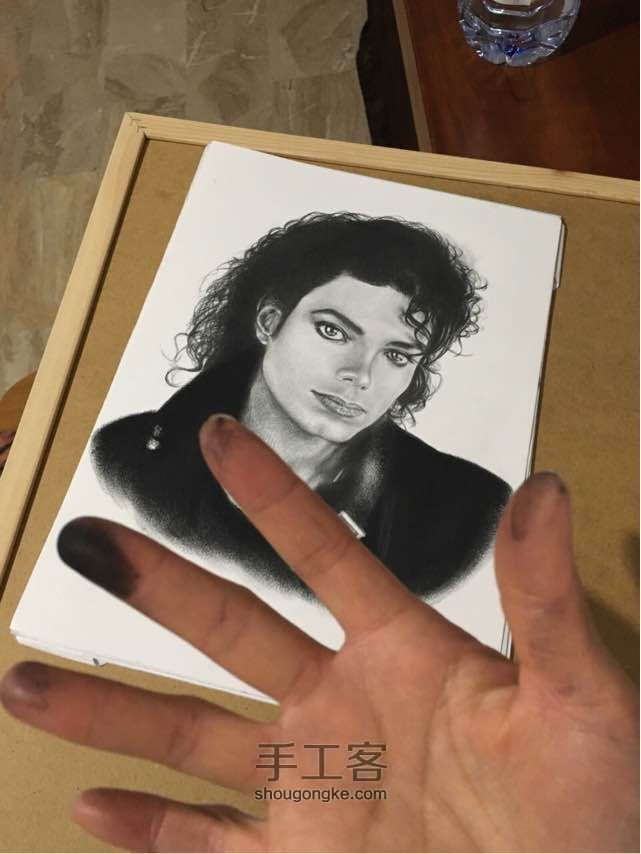 素描Michael Jackson 第14步