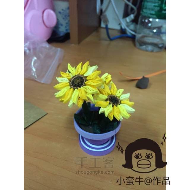 衍纸小盆栽之向日葵🌻 第5步