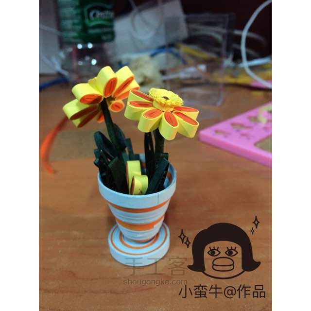 衍纸小盆栽之向日葵🌻 第6步