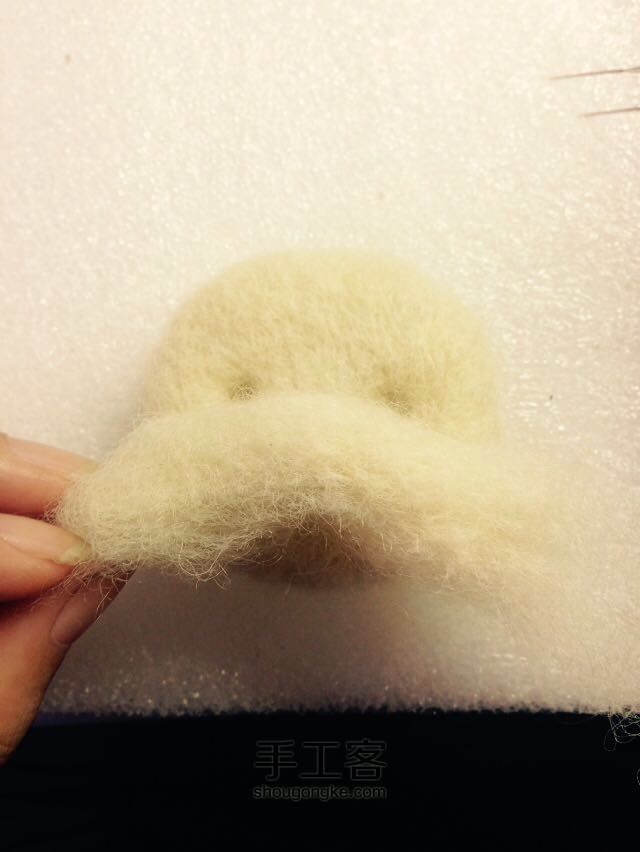 加菲猫羊毛毡 第3步